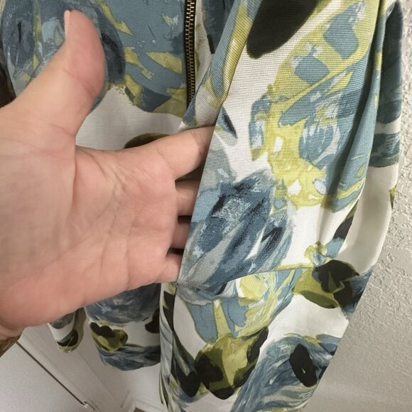 Ann Taylor Cocktail Mini Dress Womens Sz 14 White Floral Garden Party Fairy Chic - Picture 7 of 14